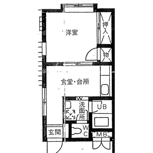 メゾン輝水【1階】の間取り