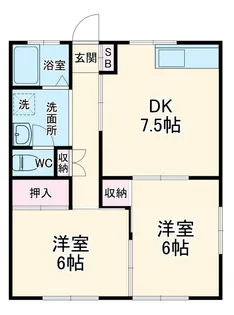 レジデンスオグラ【1階】の間取り