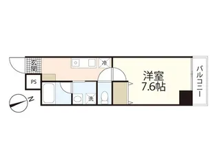 Pablo観音本町I【3階】の間取り