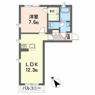 シャーメゾン御前南【1階】の間取り