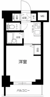 アヴァンティーク銀座2丁目参番館【6階】の間取り