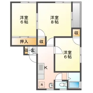 エクセルハイツ【1階】の間取り