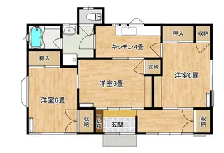 群馬県太田市南矢島町【一戸建】の間取り
