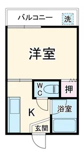 高井ハイツA【1階】の間取り