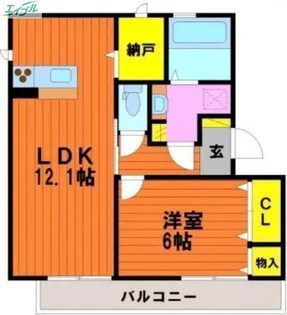 シェーン ネーベル A棟【2階】の間取り