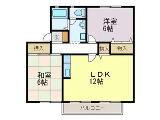 メルベ-ユ【2階】の間取り
