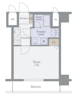 エスコート西新宿【2階】の間取り