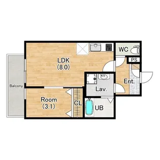 (仮称)ジーメゾン西湊ウィシエ【3階】の間取り