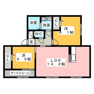 BEEZ【2階】の間取り