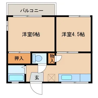 ムラタコーポ【2階】の間取り