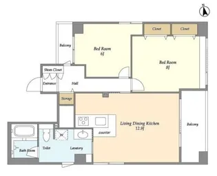 クリストファーヒルズ【9階】の間取り