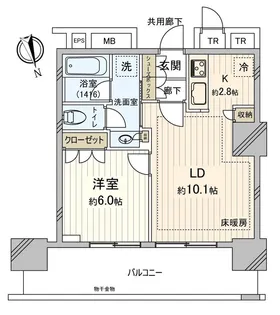 津田沼 ザ・タワー【29階】の間取り