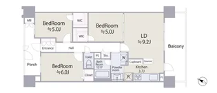 サンフル豊洲ベイステージ【5階】の間取り