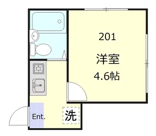 アーバンフラット要町【2階】の間取り