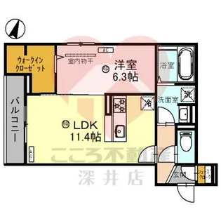 Clashist(クラシスト)常磐町【3階】の間取り