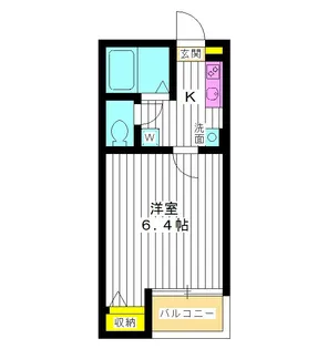 東京都練馬区田柄1【アパート】の間取り