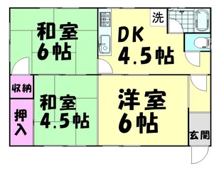 3DKの間取り画像