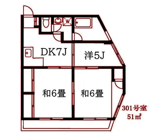 第二三和ビル【3階】の間取り