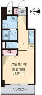 メゾン ウェル【6階】の間取り