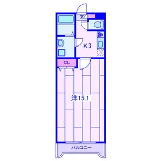 フェリスかしわ台【2階】の間取り