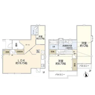 千葉県柏市旭町8【一戸建】の間取り