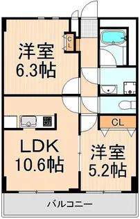 アーバンレックス西新井III【3階】の間取り