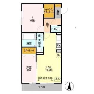 メゾンボヌール【1階】の間取り