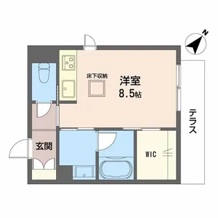 福岡県福岡市博多区美野島1【マンション】の間取り