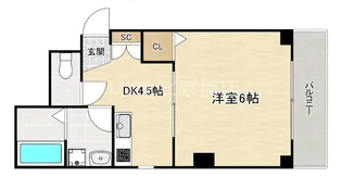 大阪府大阪市都島区高倉町2【マンション】の間取り