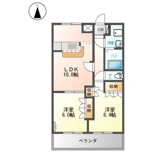 プリッツタウン【2階】の間取り