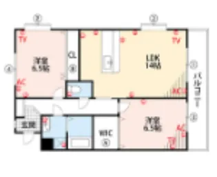 ボリモゼII【6階】の間取り