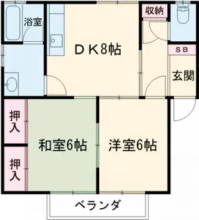 シャンテ吉田A【2階】の間取り