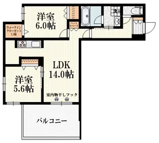 東京都杉並区高円寺南1【マンション】の間取り