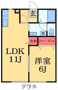 ペットドルチェ2【1階】の間取り