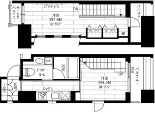 東京都中央区新川2【マンション】の間取り