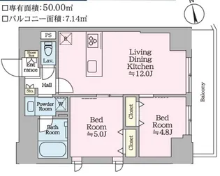 ティモーネ グランデ田端ノルド【9階】の間取り
