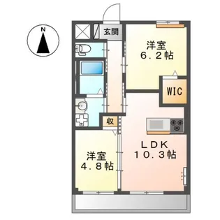 S-ユニヴァリ しんきょう【3階】の間取り