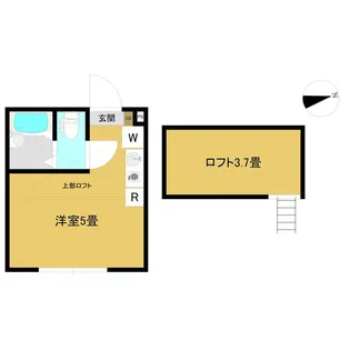 ニューブライト上高田【2階】の間取り