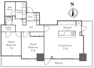 リエトコート アルクスタワー【12階】の間取り