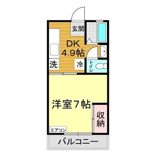こばとハイツ【1階】の間取り