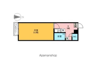 レオパレス岩井川【1階】の間取り