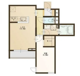 Partenza松波さくら通り【1階】の間取り