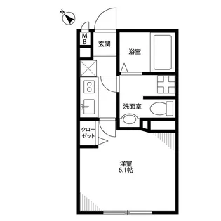 アムール 踊場【2階】の間取り