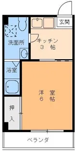 花繁ビル【4階】の間取り