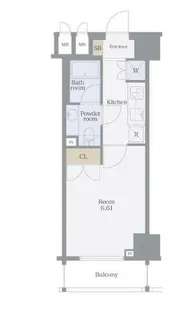 パレステュディオ麹町【8階】の間取り