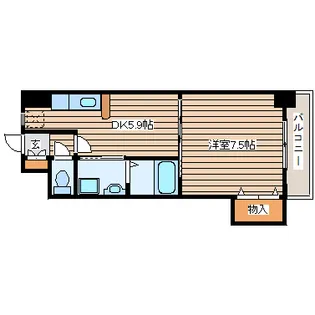 アネシス泉中央【6階】の間取り