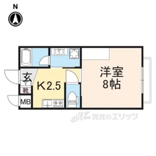 クラウディア長尾【1階】の間取り