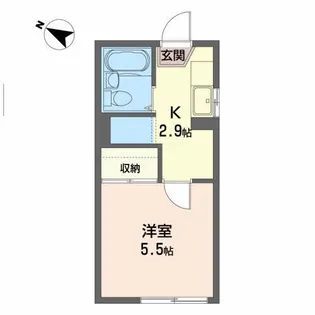 コーポ・パル【2階】の間取り
