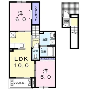 グランツ (額田部北町)【2階】の間取り