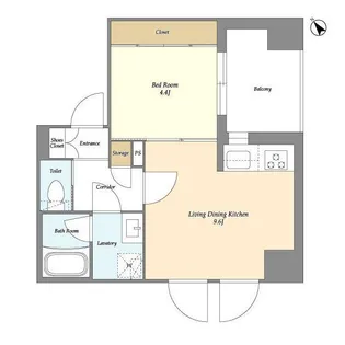 プロポンス登戸【8階】の間取り